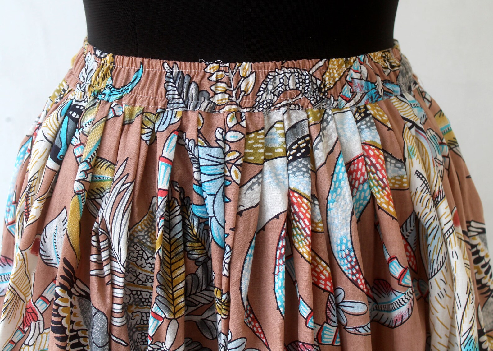 Floral Printed Skirt Indian Cotton Skirt Screen Printed Long Etsy