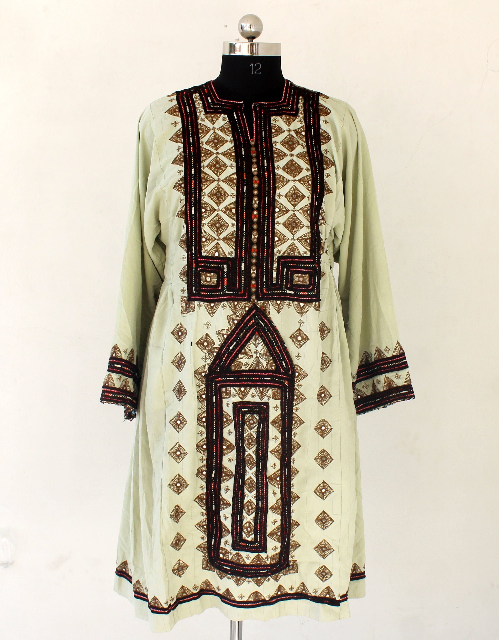 Embroidery Dress Vintage Baluchi Dress Bohemian Unique | Etsy