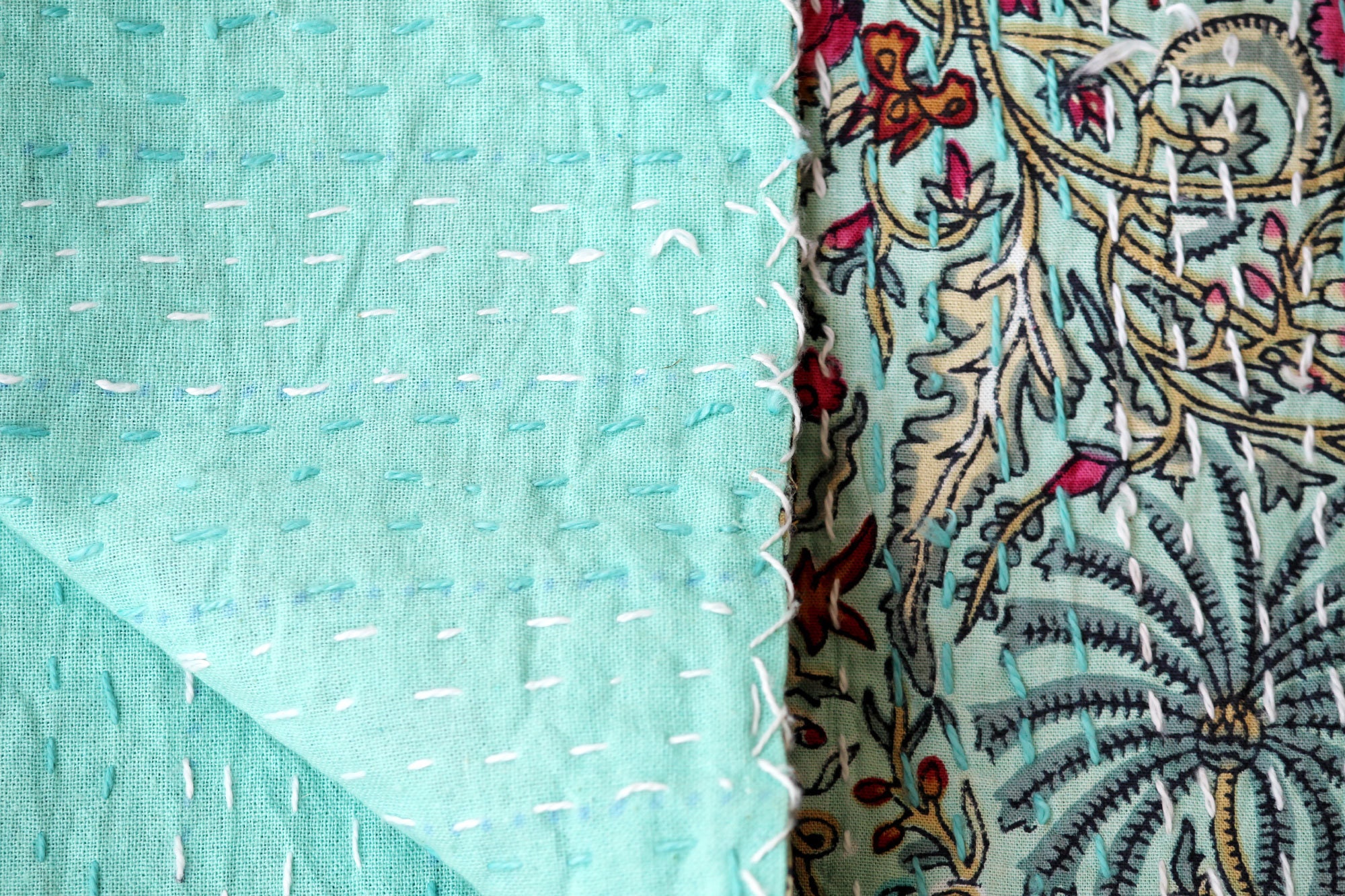 Indian Fabric Block Print Fabric Handmade Quilt Indian | Etsy