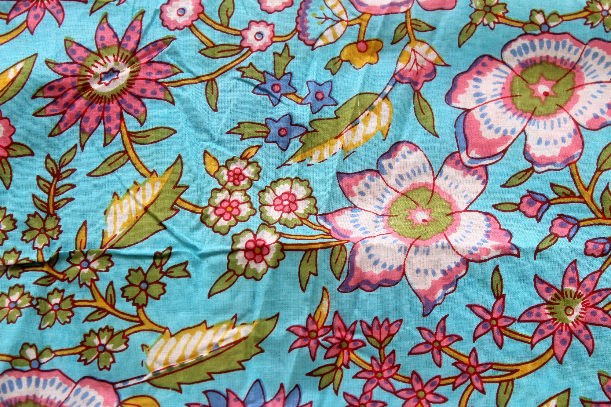 Indian Fabric Cotton Fabric Block Print Fabric Sewing Etsy