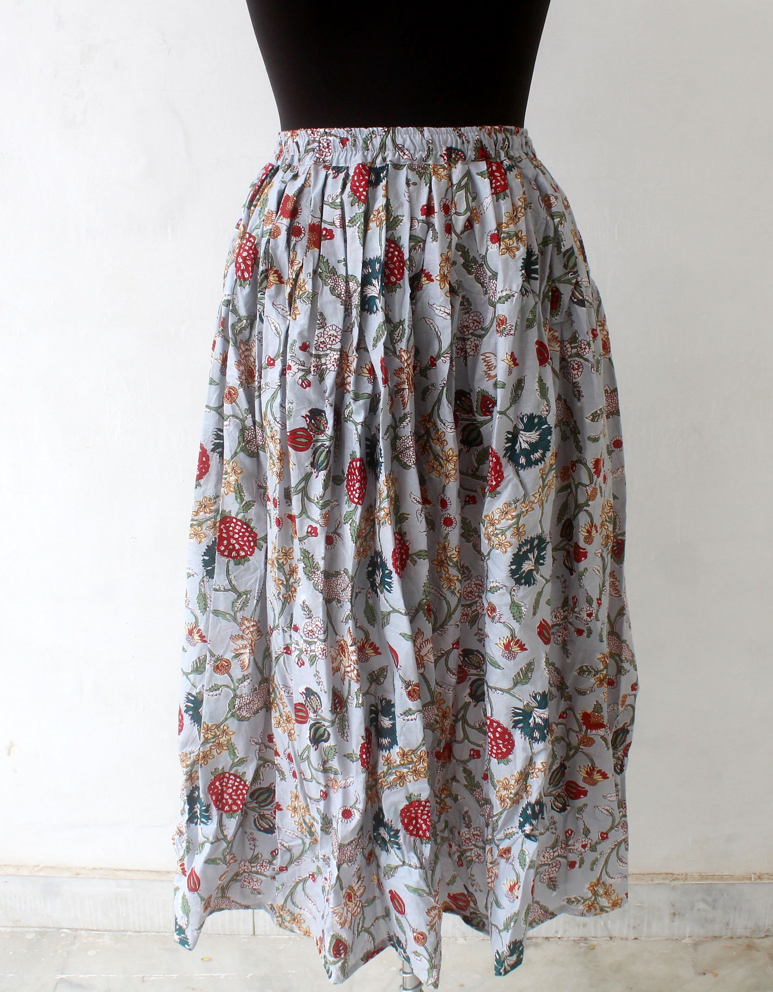 Summer Skirt Summer Cotton Skirt Womens Clothing Full Etsy