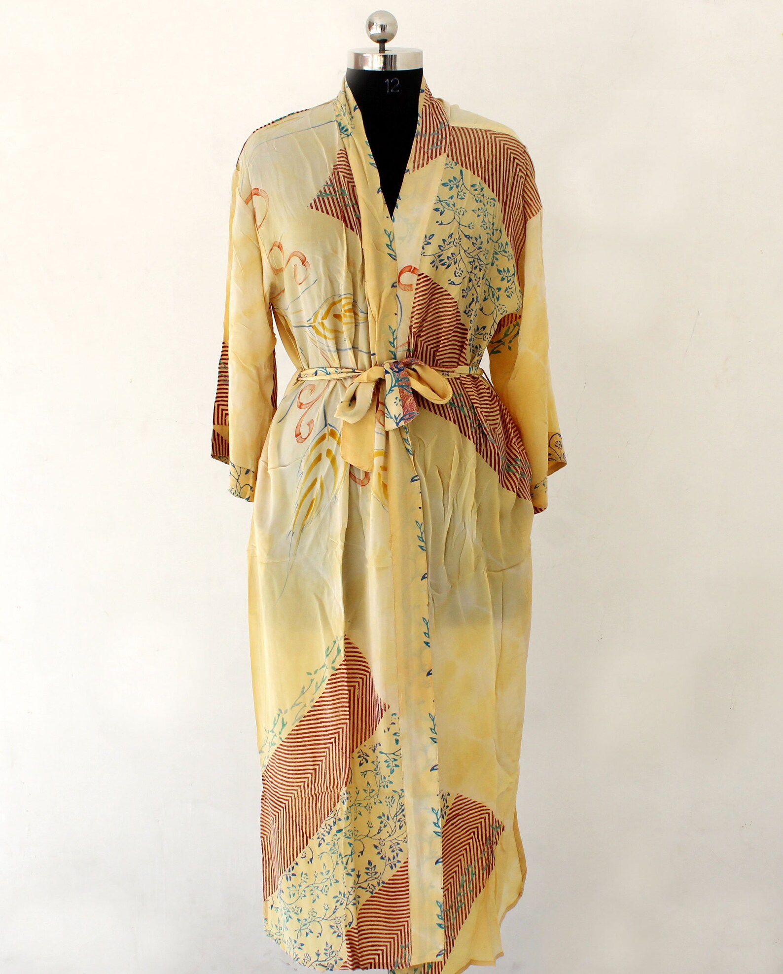 Robes Silk Kimono Robe Kimono Robes Dressing Gown Women's Etsy