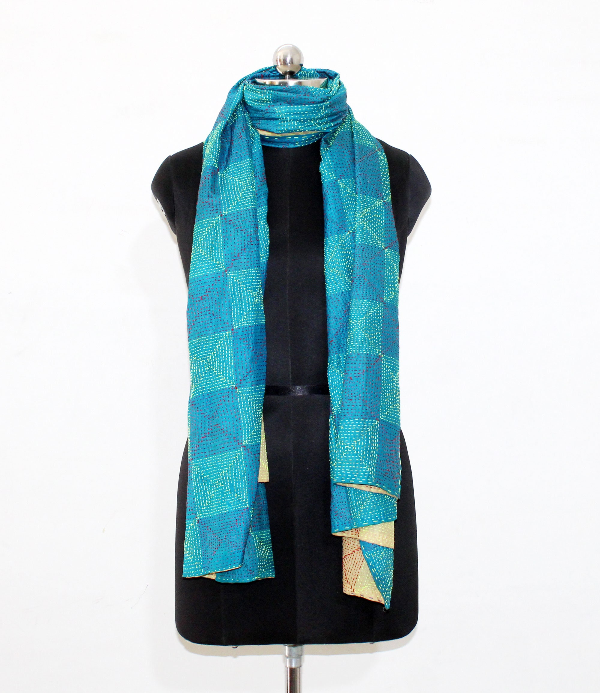 Indian Silk Scarf Patchwork Scarf Scarves For Women Long Etsy