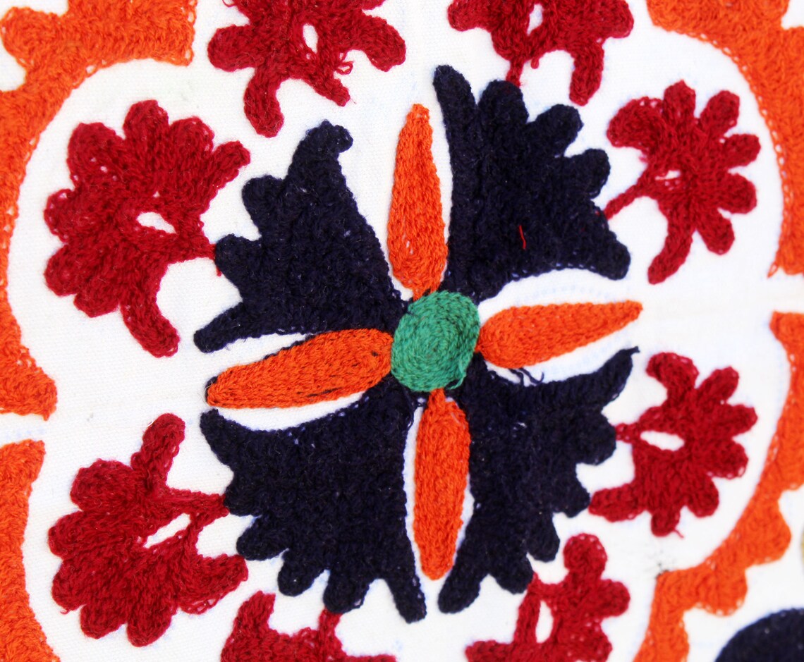 Suzani Embroidery Suzani Fabric Suzani Wall Hanging Etsy