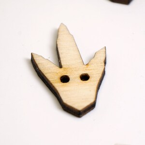 Holz Dinosaurier Fußabdruck Aufnäher Zierknöpfe (10er Pack)