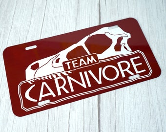 Team Carnivore Novelty License Plate