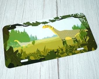 Camarasaurus Dinosaur License Plate