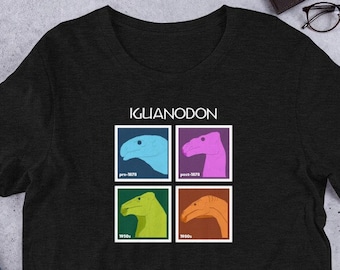 Iguanodon Heads Short-Sleeve Unisex T-Shirt