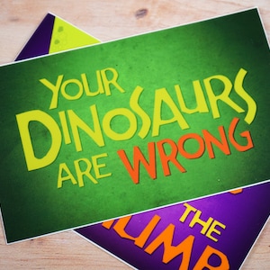 Your Dinosaurs Are Wrong Logo 5&quot;x3&quot; Sticker