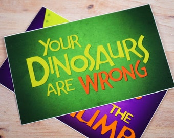 Your Dinosaurs Are Wrong Logo 5"x3" Sticker