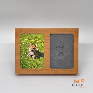 Pet-Imprint Bilderrahmen &quot;Shanghai&quot; mit Abdruckschaum (Bambus)