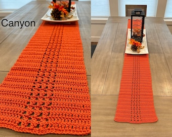 Crochet table runners
