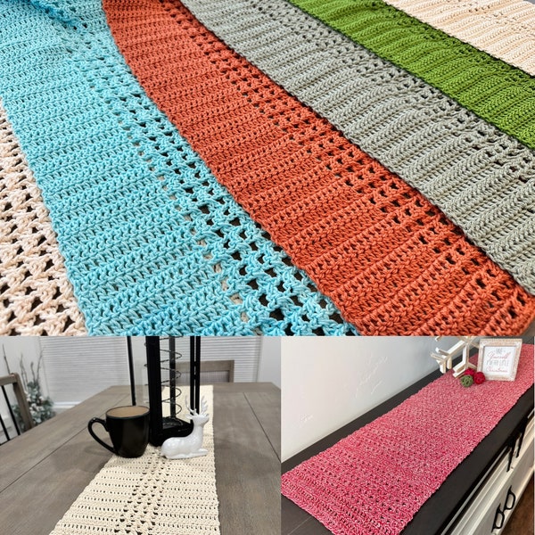 Crochet table runners