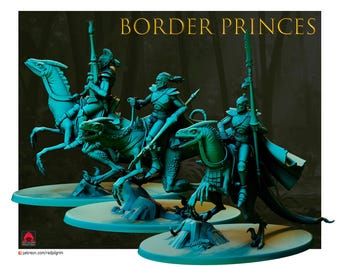 Border Princes - Mounted Space Elves - Red Pilgrim Miniatures