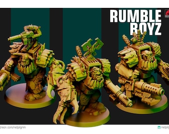 Ork Rumble Boyz - Red Pilgrim Miniatures