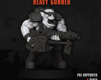 Ork Heavy Gunner - Skulltown Minis