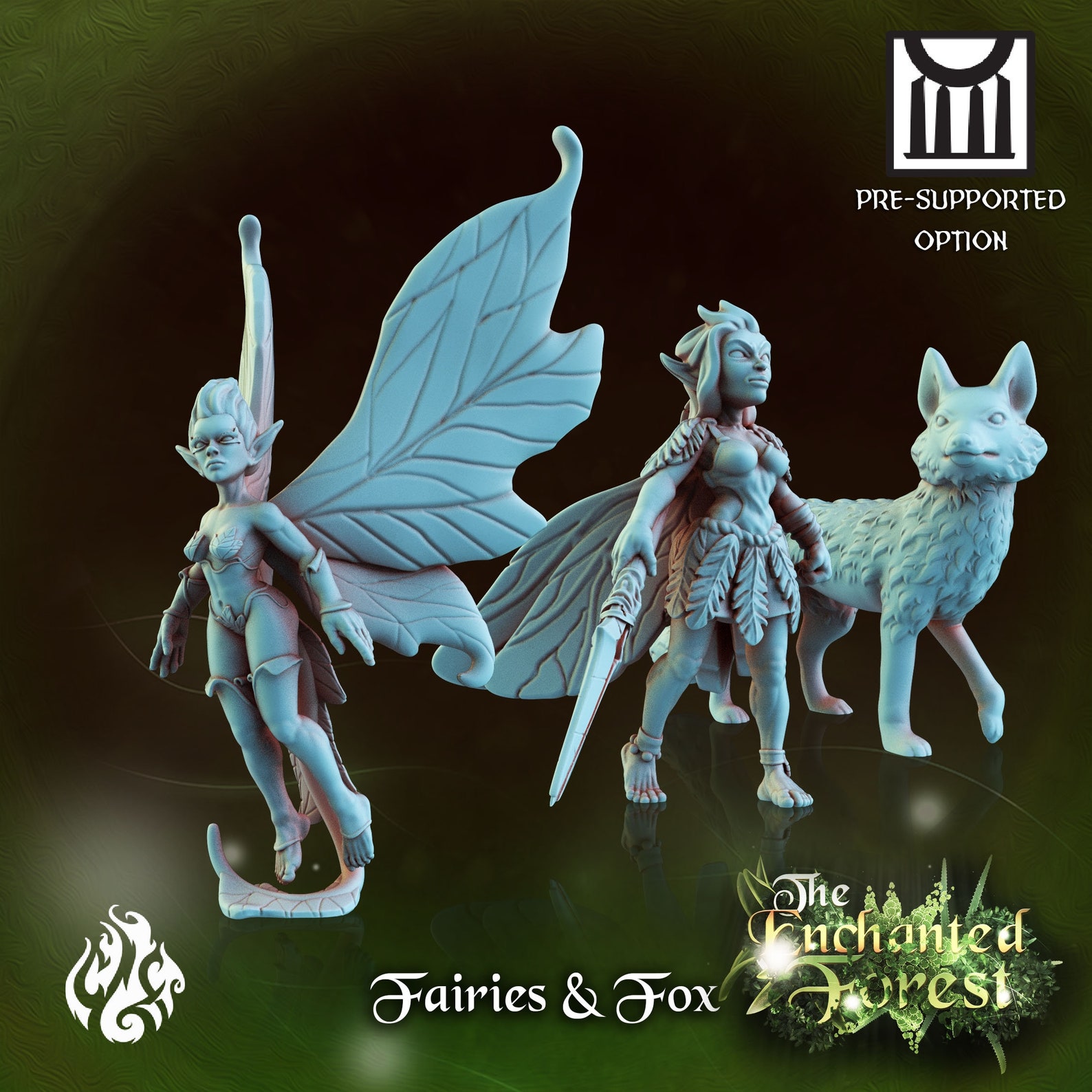 Fairy fox. Миниатюра ДНД Фея. Fairy Fox модель. Fox Fairing.