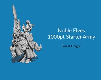 Noble High Elf 1000pt Starter Army - ideal for Warmaster and other 10mm Scale games