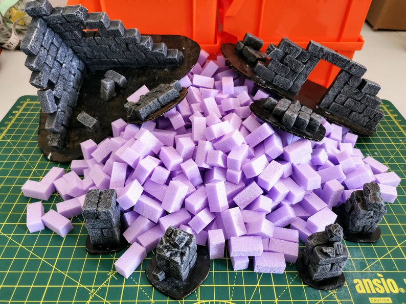 XPS Foam Hobby Bricks 750 qty ideal for Dungeons and Etsy