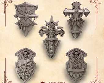Crimson Lords - Shields - Greytide Studio- Kitbash Kit