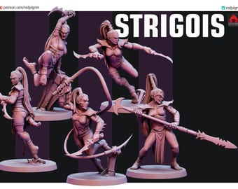 Dark Elf Strigois Squad 1 - Red Pilgrim Miniatures