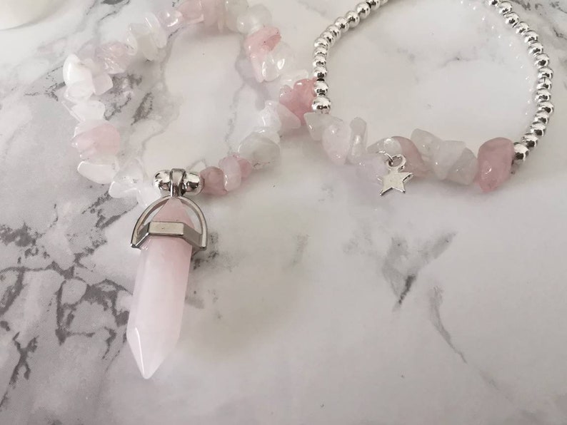 Details about   Rose Quartz Love Bracelet
