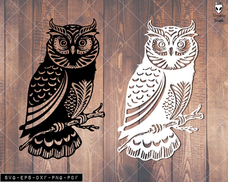 Download Owl Svg Zentangle Art SVG Mandala Owl Cricut Vinyl | Etsy
