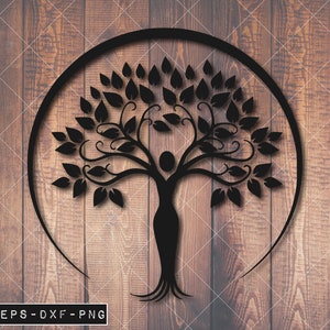 Feminine Tree Of Life SVG, Tree Of Life SVG, Clip Art, Meaningful Symbol, Tree of Life Tattoo, Sticker, Vinyl, Tree Of Life Print, Cricut