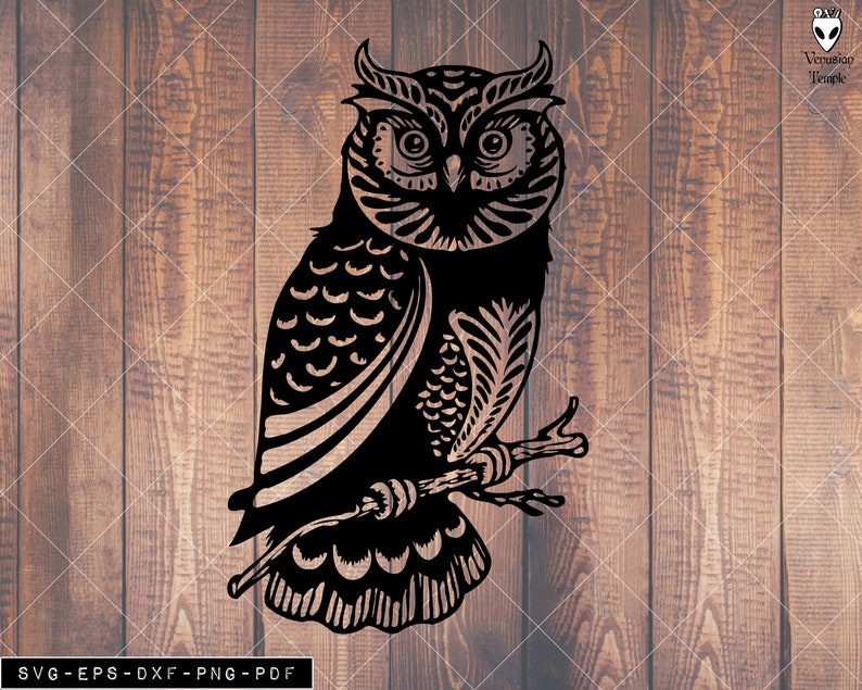 Download Owl Svg Zentangle Art SVG Mandala Owl Cricut Vinyl | Etsy