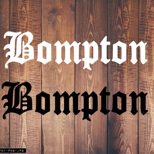 Bompton SVG, Bompton T-shirt, Bompton Cap Hat, Bloods Gang, Compton, Kendrick Lamar, Svg Files, Bompton Custom Gift, Bompton Print, Vinyl