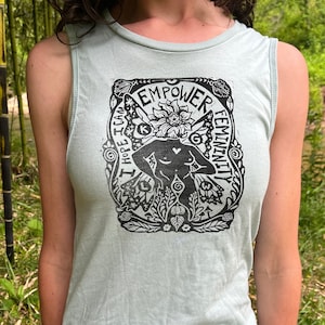 Hand Printed KGLW, King Gizz Shirt, Linocut, Tank Top, Queen Gizzard, Butterfly 3000