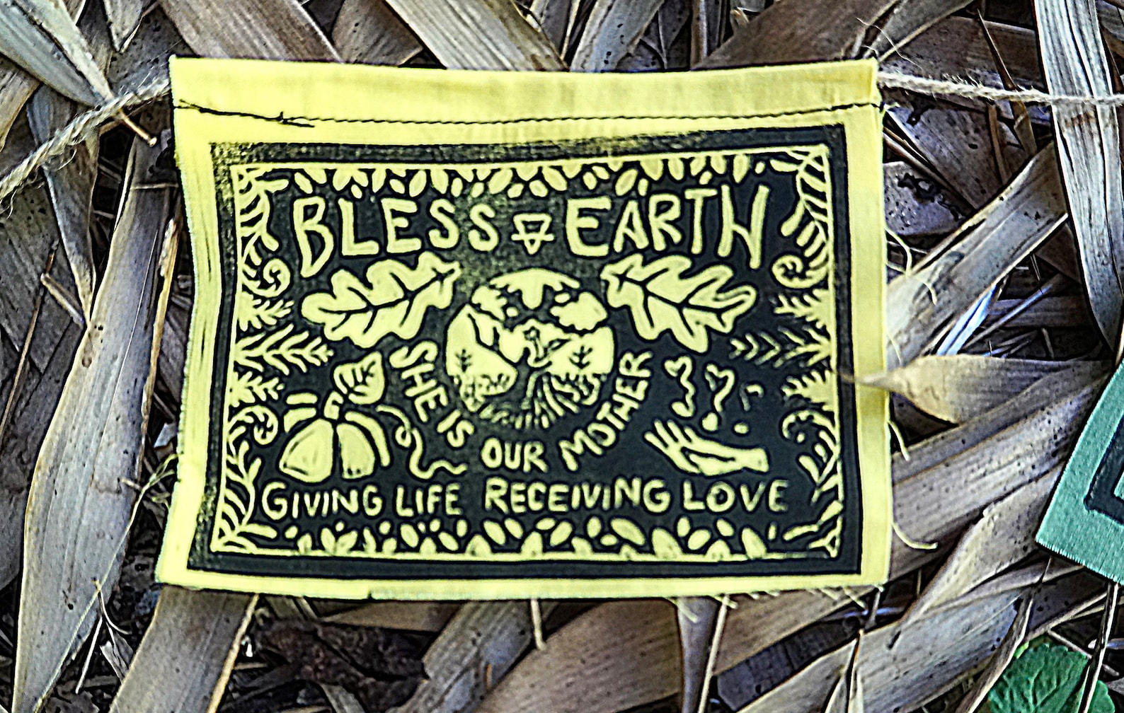 Handmade Linocut Prayer Flags: Tibetan Inspired Altar Decor - Etsy