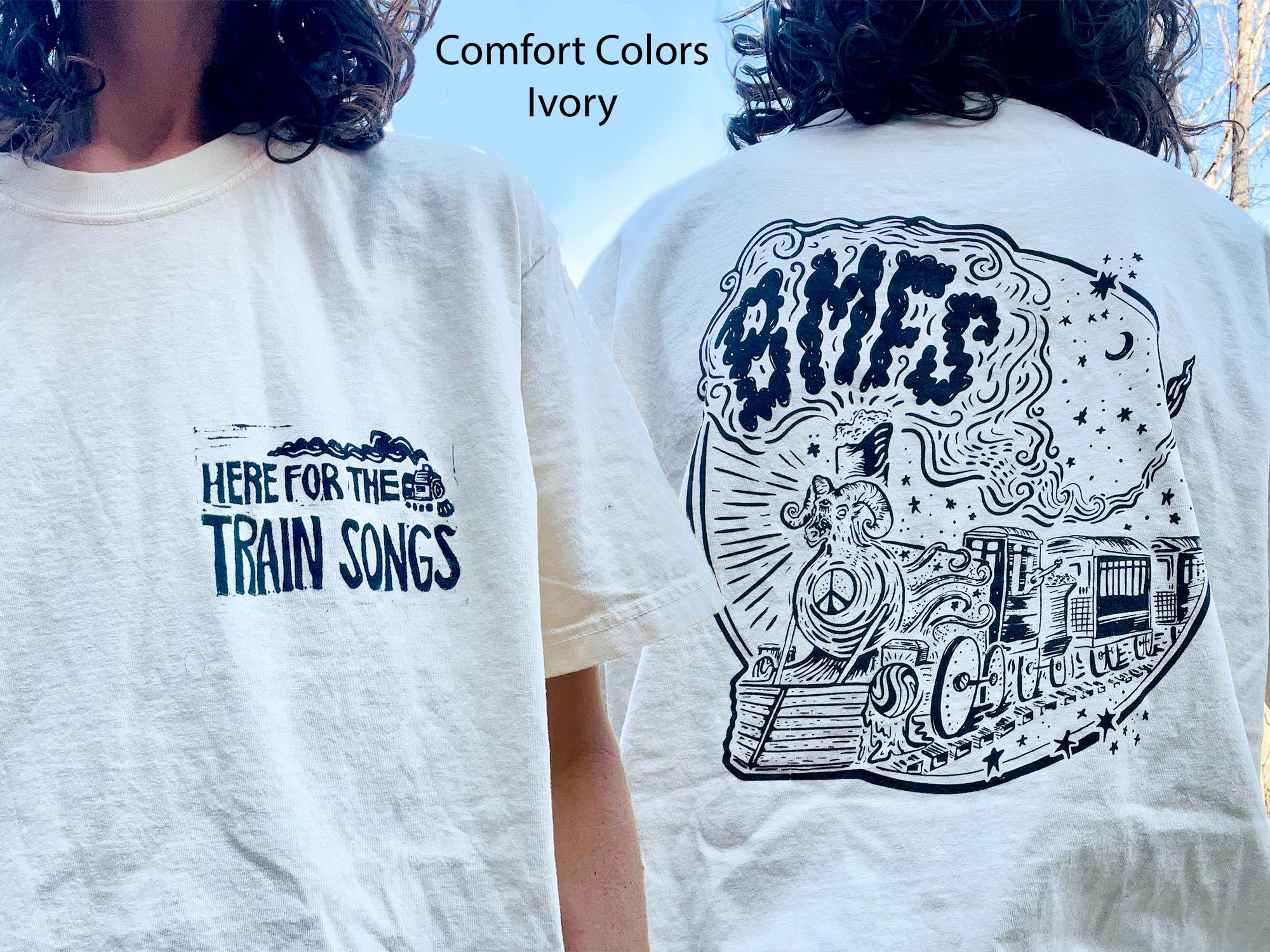 Billy Strings Train T-shirt: Hand-screened BMFS Goat Train Design