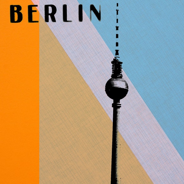 Berlin Postkarte - digital zum Herunterladen