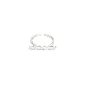 925 Sterling Silver Braided Stacking Ring, Unique Band Silver Ring, Twist Braided Ring, Minimalist Band ring, gift for her, Rings for Women
