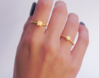 1mm bol ring sterling zilver, bal ring, Bubble verstelbare ring, Chevalier, geometrische sieraden, 16e verjaardagscadeau voor haar, stapelbare ring