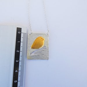 Bird On A Branch Jewelry, Sparrow Bird Necklace, Sterling Silver, Bird Pendant, Gift for Bird Lover, Gold Bird Necklace, Boho image 9
