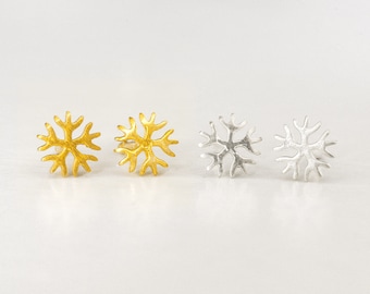 Sterlingzilveren sneeuwvlokoorbellen, sierlijke wintersieraden, kerstsieraden