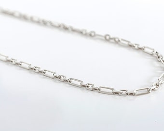 Collana a catena in argento sterling, gioiello unisex delicato e minimalista.