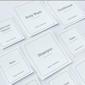 Personalised Waterproof Kitchen & Home Labels | Minimalist Home Organization