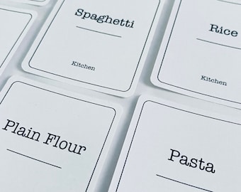 Vorratsdose Etiketten | Wasserfeste und ölfeste Etiketten für Aufbewahrungsgläser, Kanister, Flaschen und Organisation für Zuhause