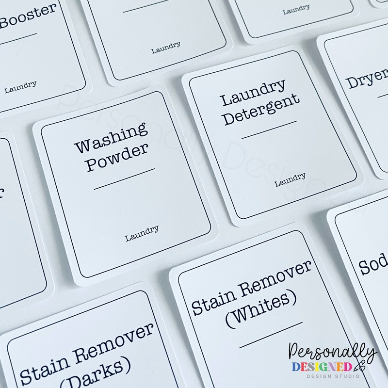 Laundry Labels for Jars - Etsy