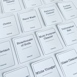 Cleaning Bundle Minimalist Labels | Waterproof and Oil Proof Labels for ...