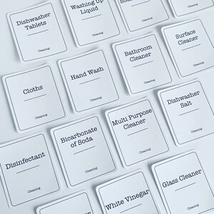 Cleaning Bundle Minimalist Labels | Waterproof and Oil Proof Labels for ...