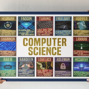 Computer science art teacher gift / Science poster classroom decor