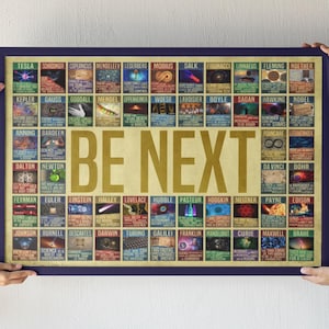 Be next Science art College student gift / Famous scientists in history Educational posters