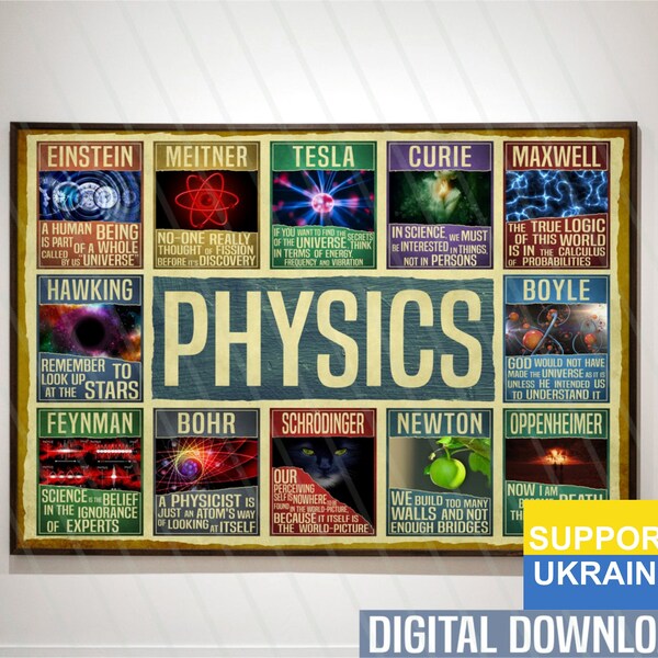 Physics Art Etsy