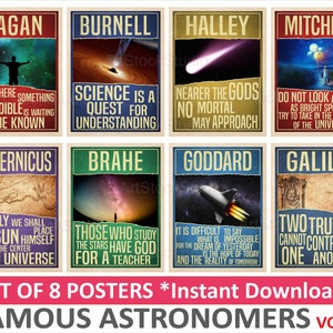 Astronomie Kunstdruck, berühmte Wissenschaftler Poster, Lehrer Geschenk Wissenschaft Kunst, Wissenschaft Zitate Klassenzimmer Dekor Weltraum Poster