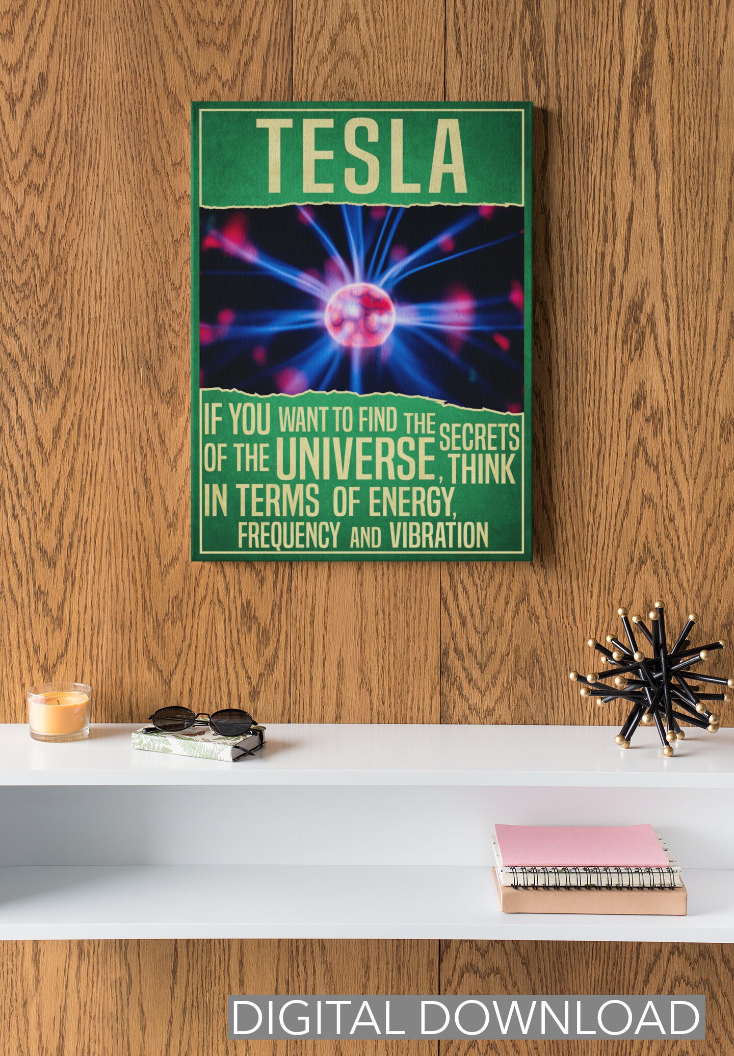 Physics science poster Tesla classroom decor teacher gift / | Etsy
