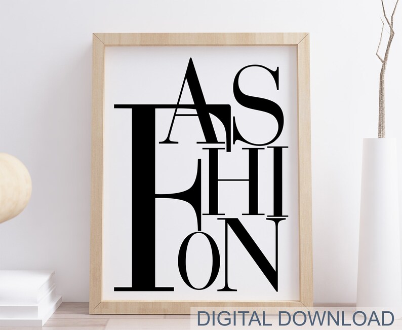 3 Piece Wall Art Fashion Illustration Glam Wall Decor / Fashion Wall